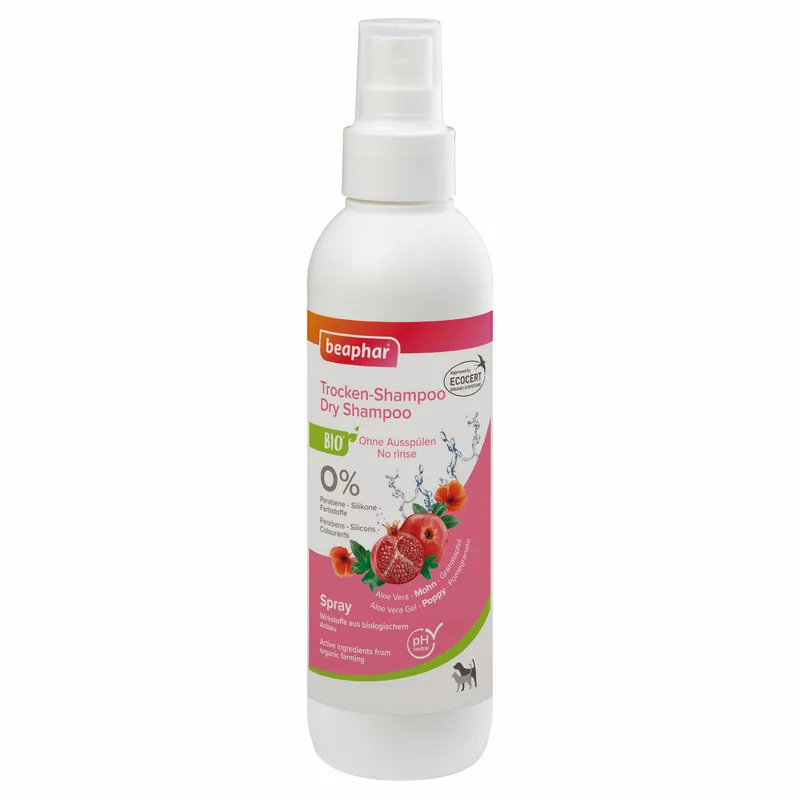 beaphar Bio Trocken-Shampoo 200 ml Schneller Versand